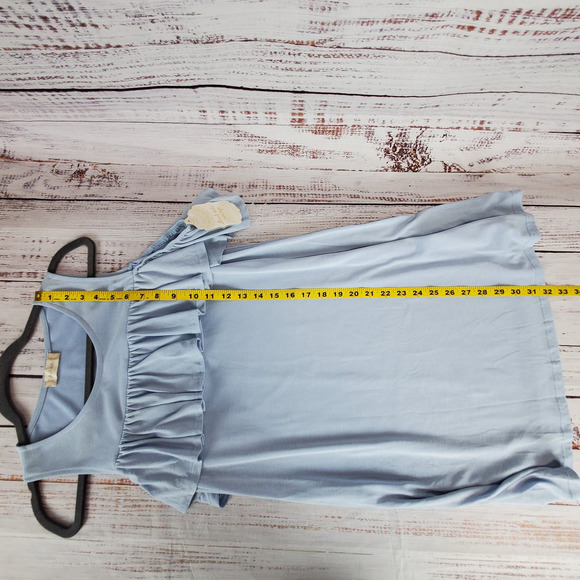 Altar'd State Soft Ruffle Baby Blue Tank Dress S Whimsy Coastal Cottage Vaca NWT - Picture 12 of 12